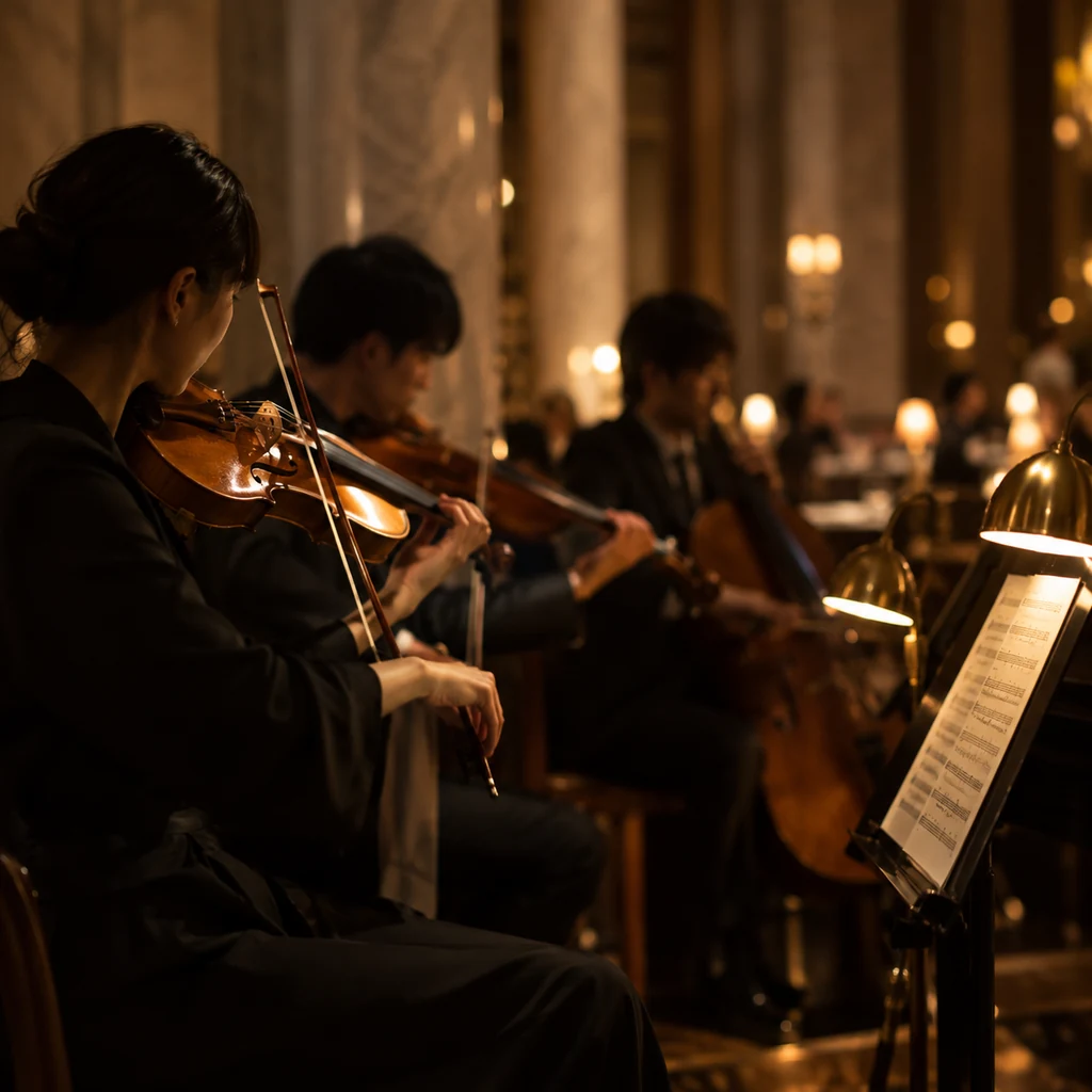 弦楽の生演奏